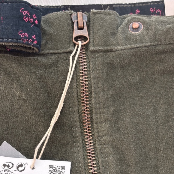 Zara Girls Mini Skirt - Olive/Army Green Size 10 - Picture 5 of 10